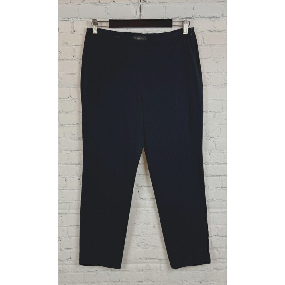 TALBOTS PETITES Heritage dark blue straight chino pants size 10P